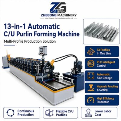 C U Purlin Roll Forming Machine